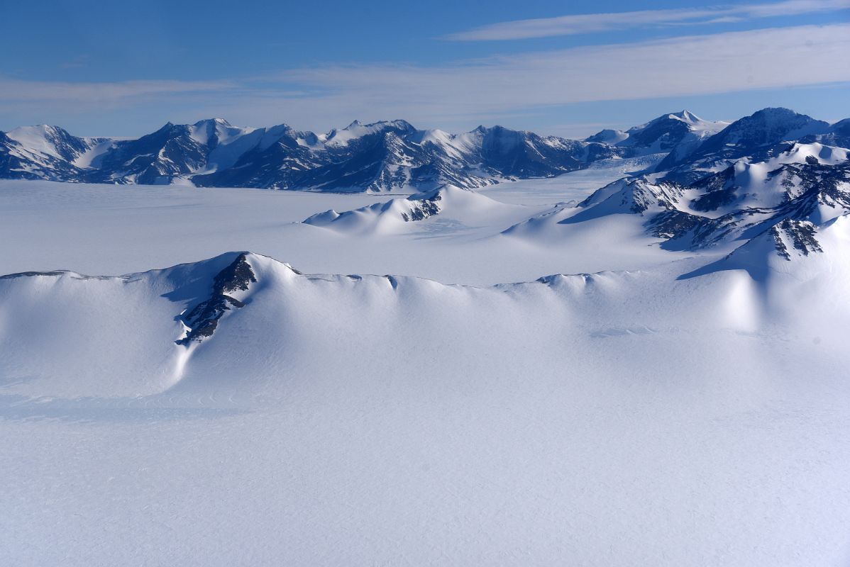 03D Edson Hills And Hyde Glacier From Airplane After Taking Off From Union Glacier Camp Flying To Mount Vinson Base Camp